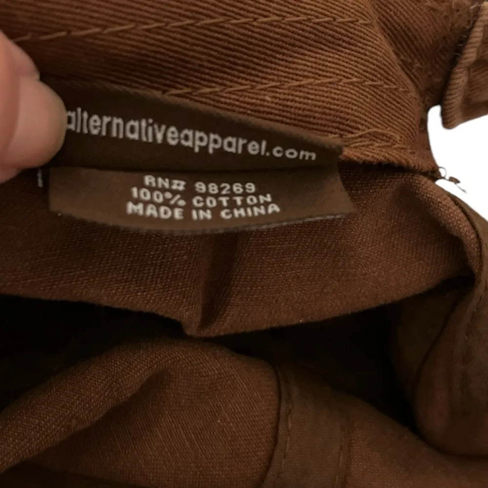 Alternative Apparel Embellished Bohemian Cross Train Conductor Canvas Cap Hat OS - Image 11