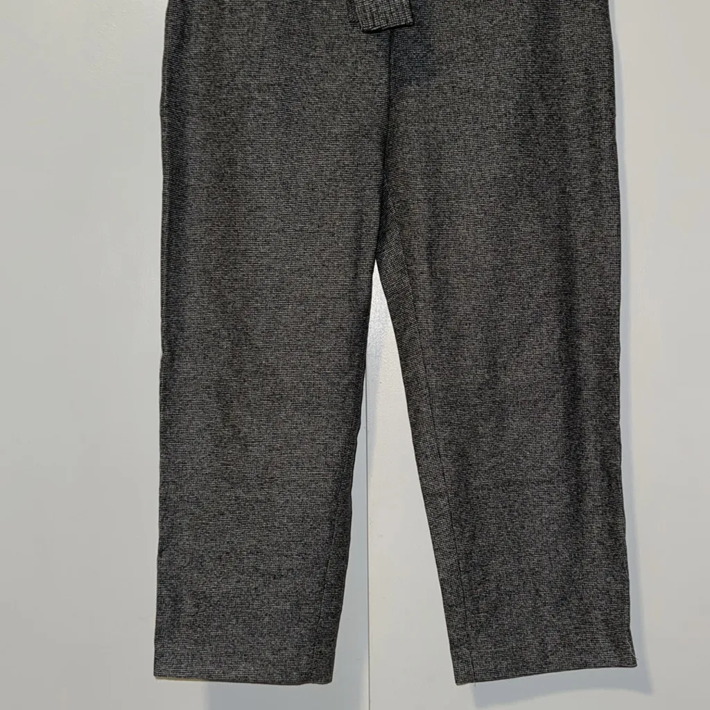 Wilfred Wool Jallade Belted Pants Women’s High Rise Trousers Size 10 Grey Tweed - Image 7