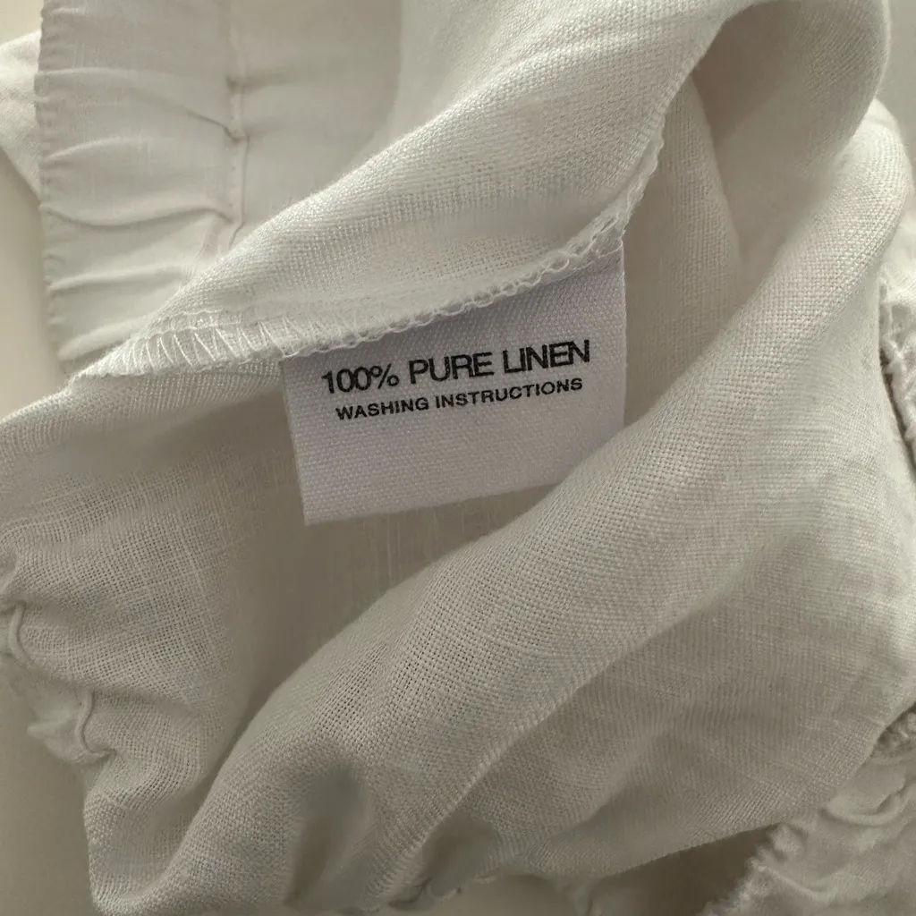 Parke Linen Shorts White Small NWT - Image 6