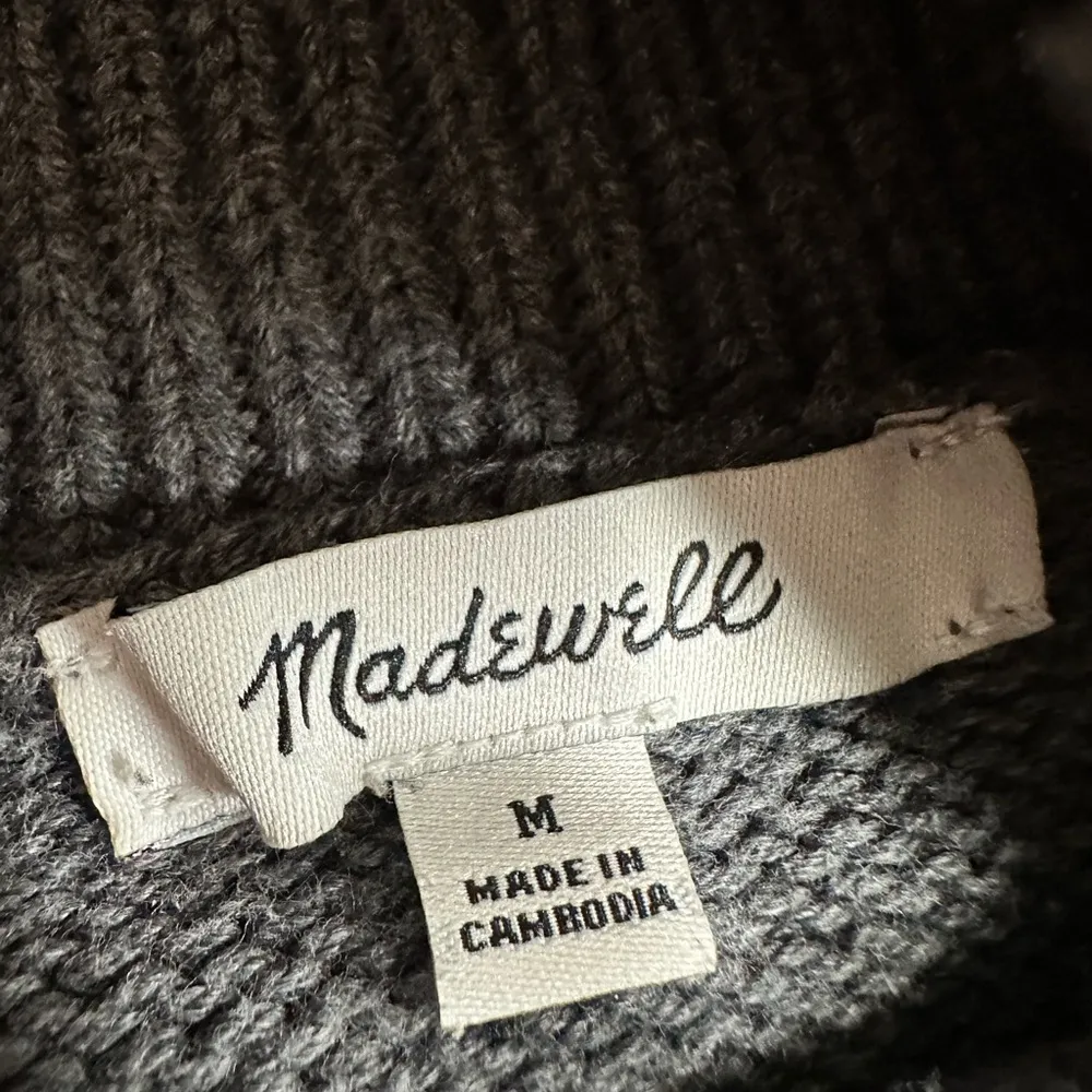 Madewell Gray Turtle Neck Sweater - Image 3