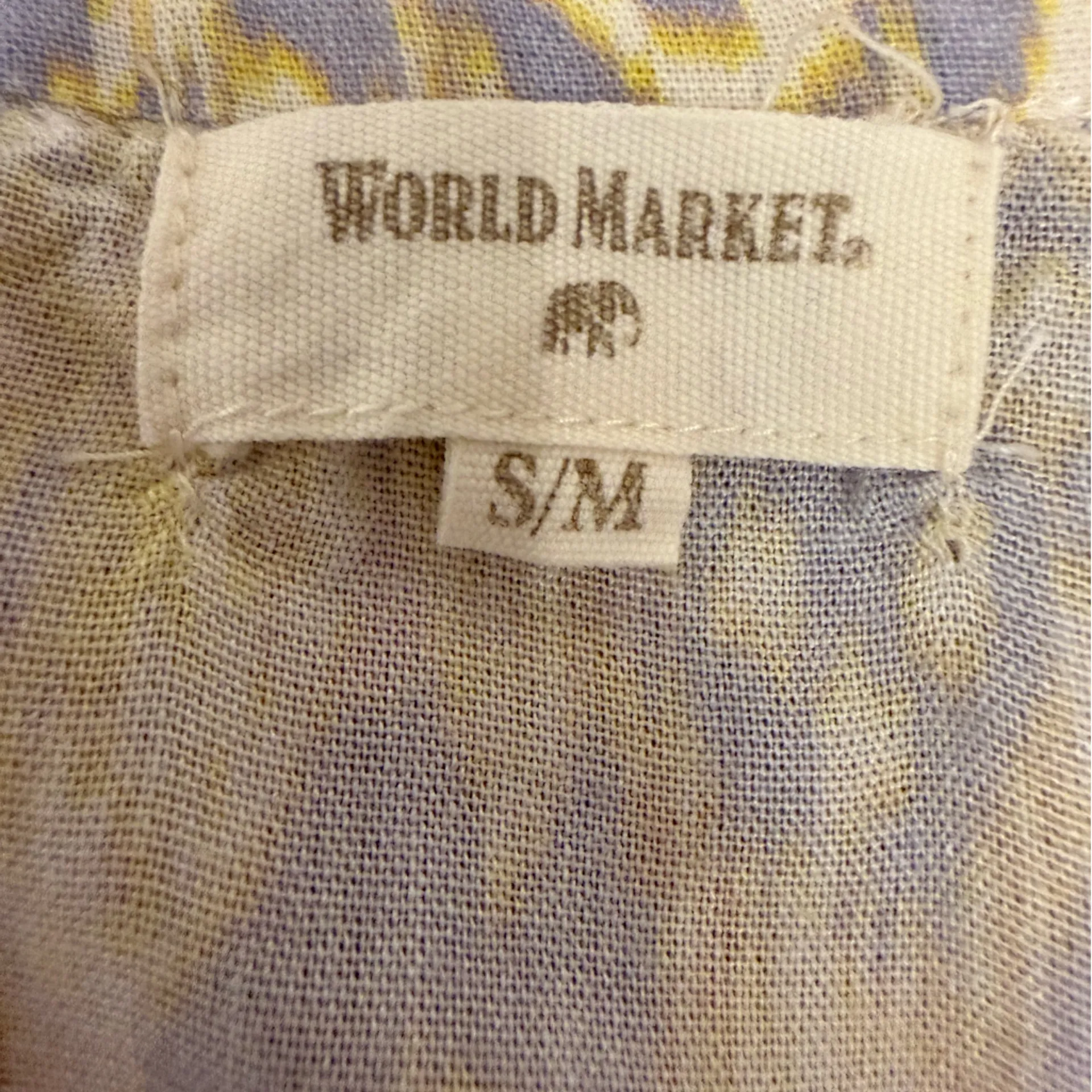 Cost Plus World Market Mira Ikat Kaftan Dress Blue White S / M Size undefined - Image 8