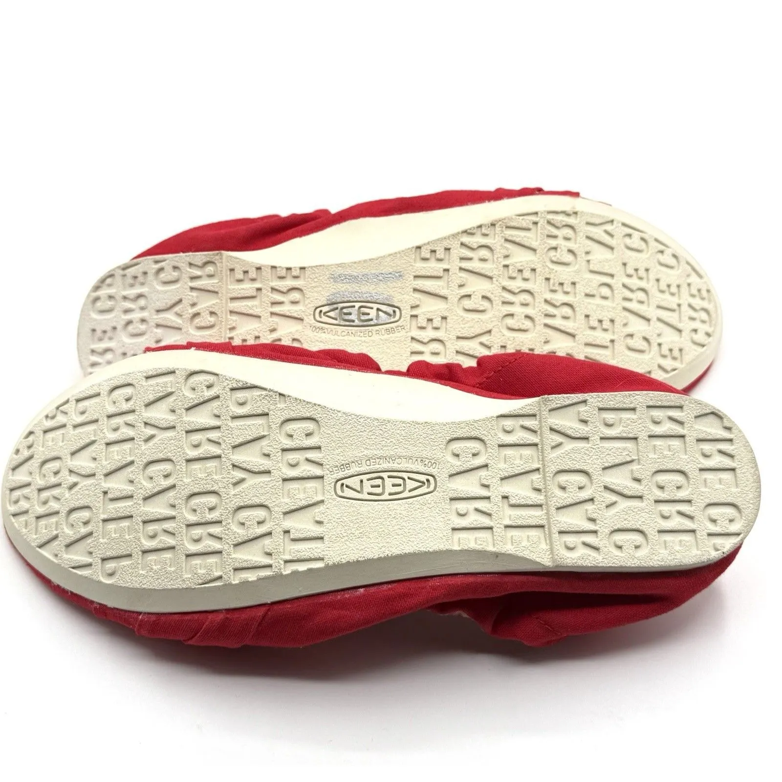 KEEN Women’s 9 Cortona Ballet Bow Canvas‎ Casual Flats Red Shoes Comfort - Image 5