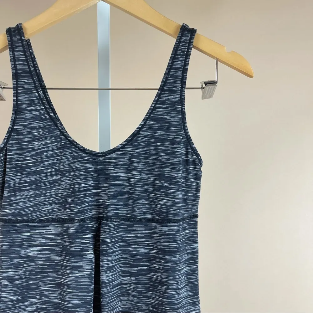 Lucy Grey XS Black Active Workout V Neck Tank Top Yoga Gym Running Fitness Gray - Image 5