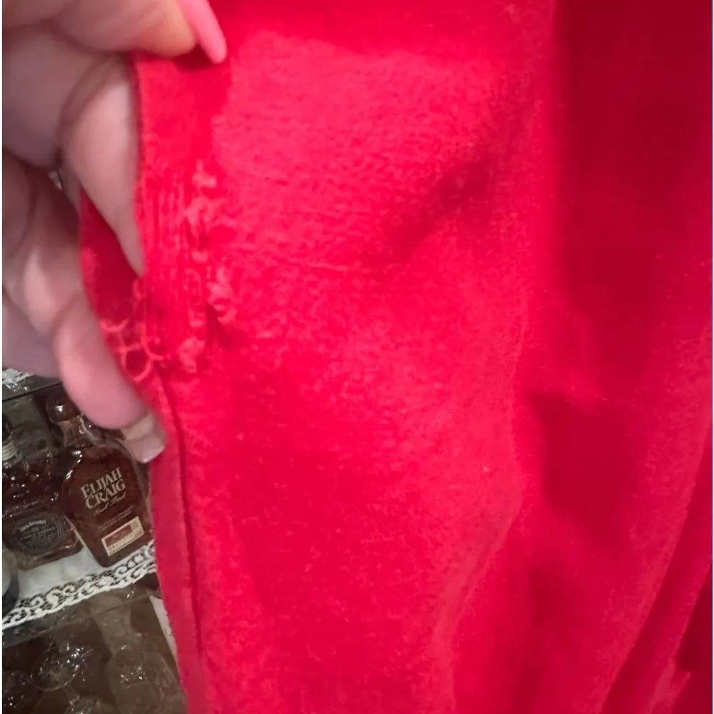 Notation Red Linen Blend Casual Pants Large - Image 3