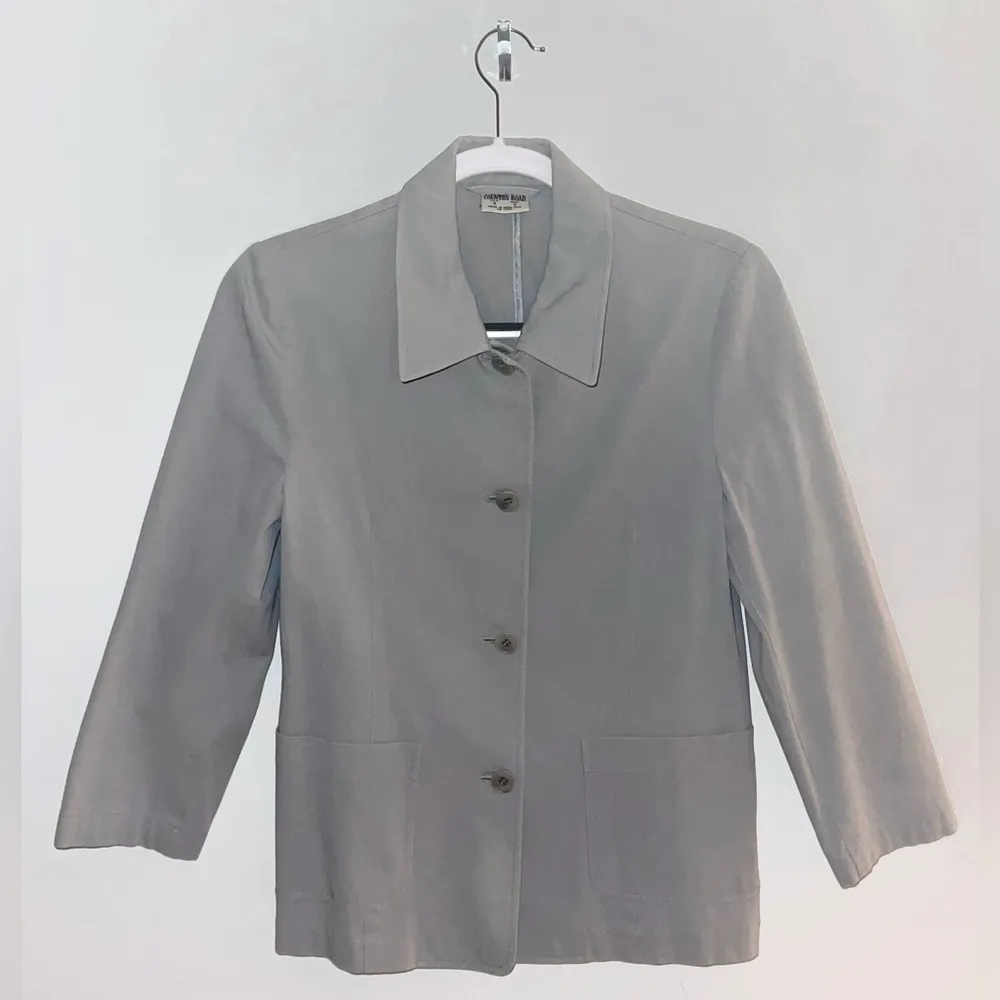 Country Road‎ Women’s Gray Button-Down Jacket Size 4 - Image 5