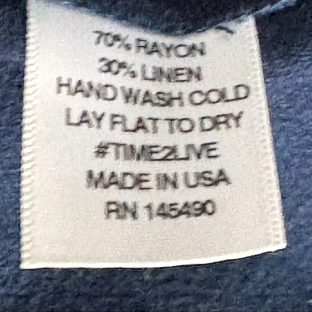 Electric & Rose Deep Blue Maxi‎ Dress Linen Blend Size XL NWT - Image 3