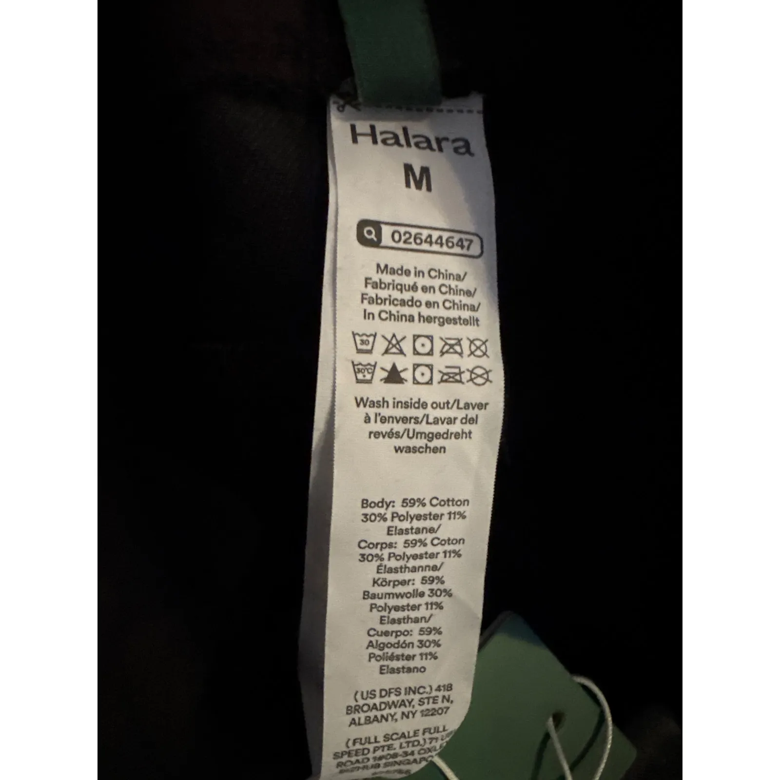 Brand New Halara Women's Size Medium Gray Black High Waist Denim Pants Cropped - Image 5