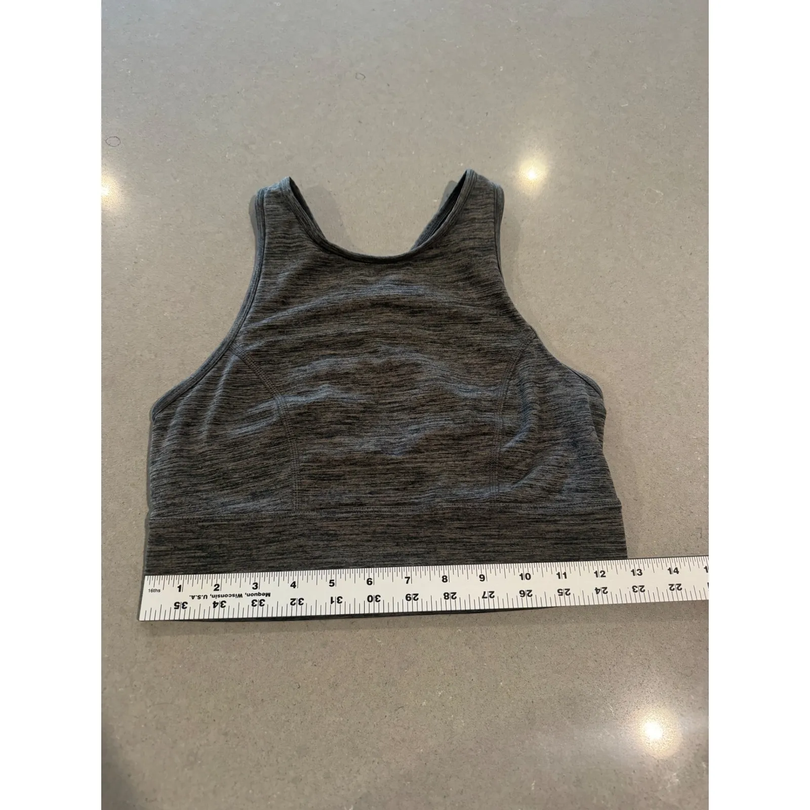 Joy Lab Women's Heather Gray Racerback Sports Bra Athletic Workout Size Small - Image 3