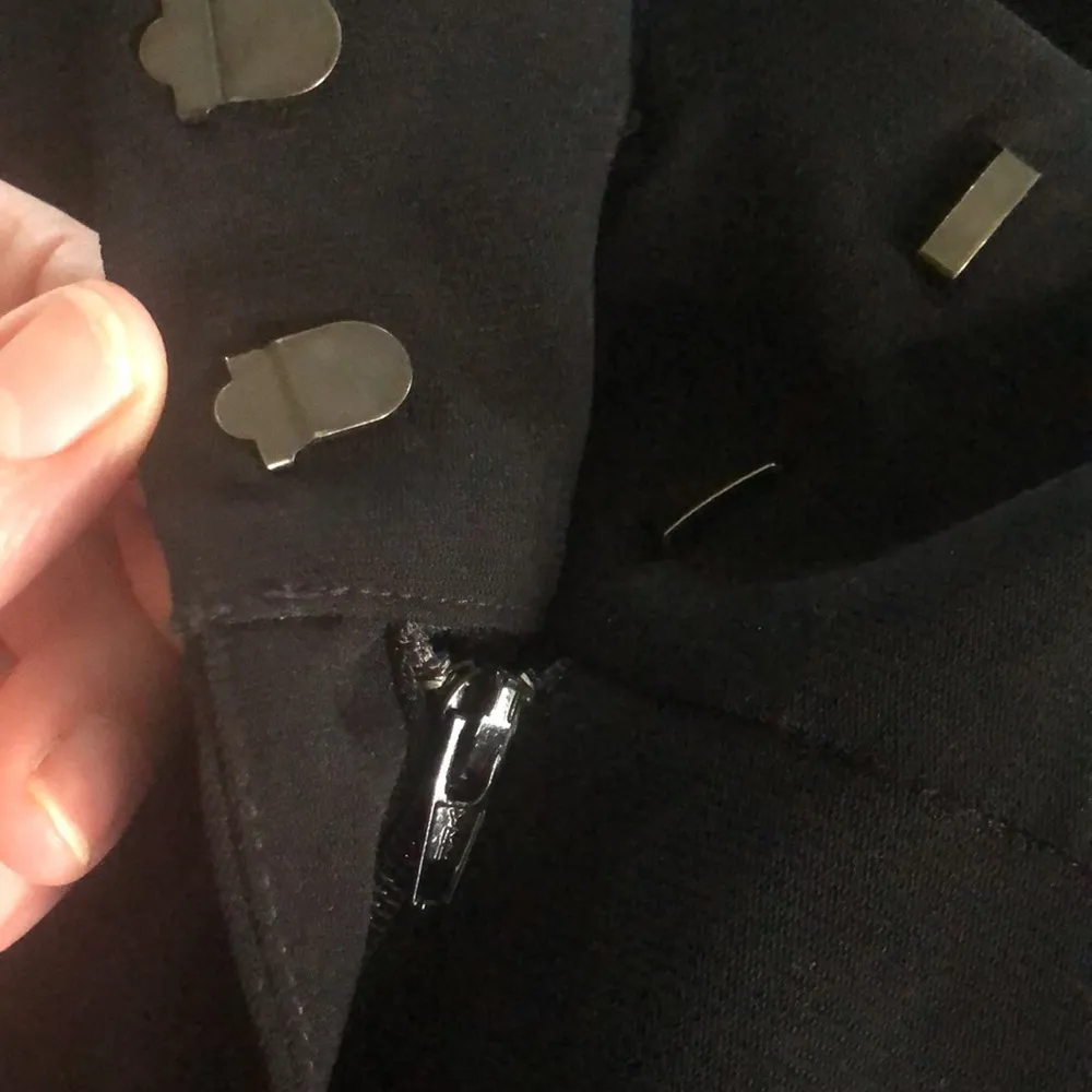 Eileen Fisher Black Crepe Wide Leg Dress Trouser Sz 14X32 Pant Business Flare - Image 8