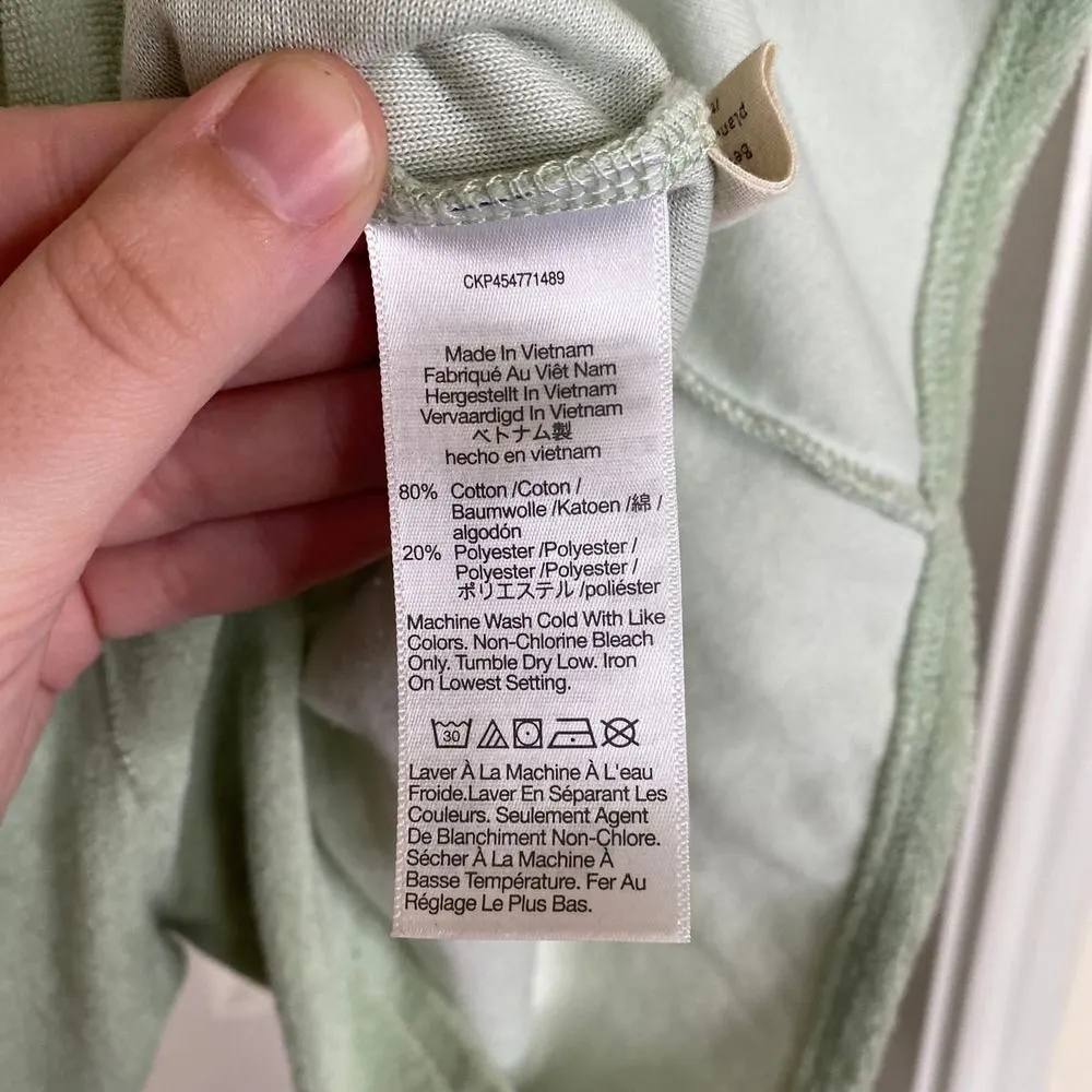 MWL MADEWELL Retroterry Baseball Romper Size Small Mint Green - Image 7