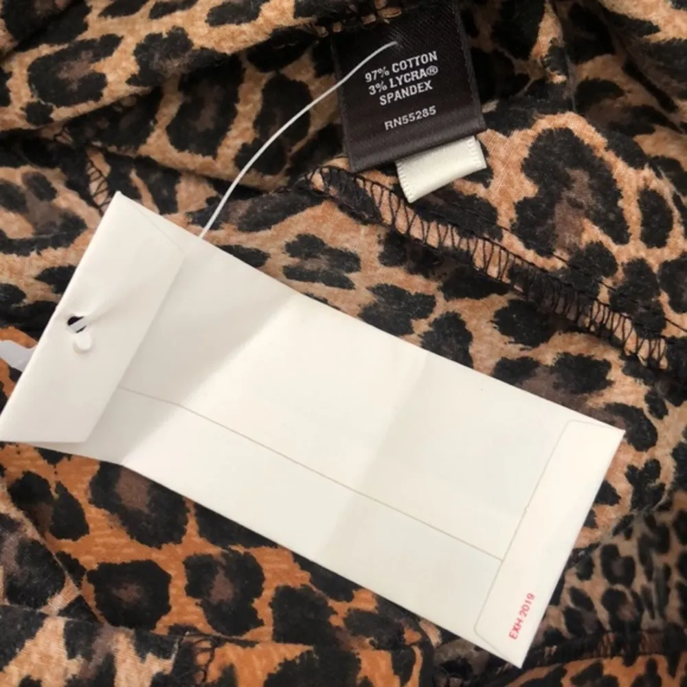 EXPRESS DESIGN STUDIO LEOPARD CHEETAH ANIMAL PRINT BUTTON UP COLLARED DRESS 0 - Image 10