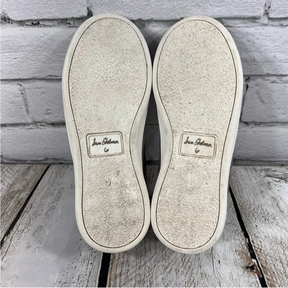 SAM EDELMAN Women's Marquette
Leather Sneakers Size 6 - Image 9