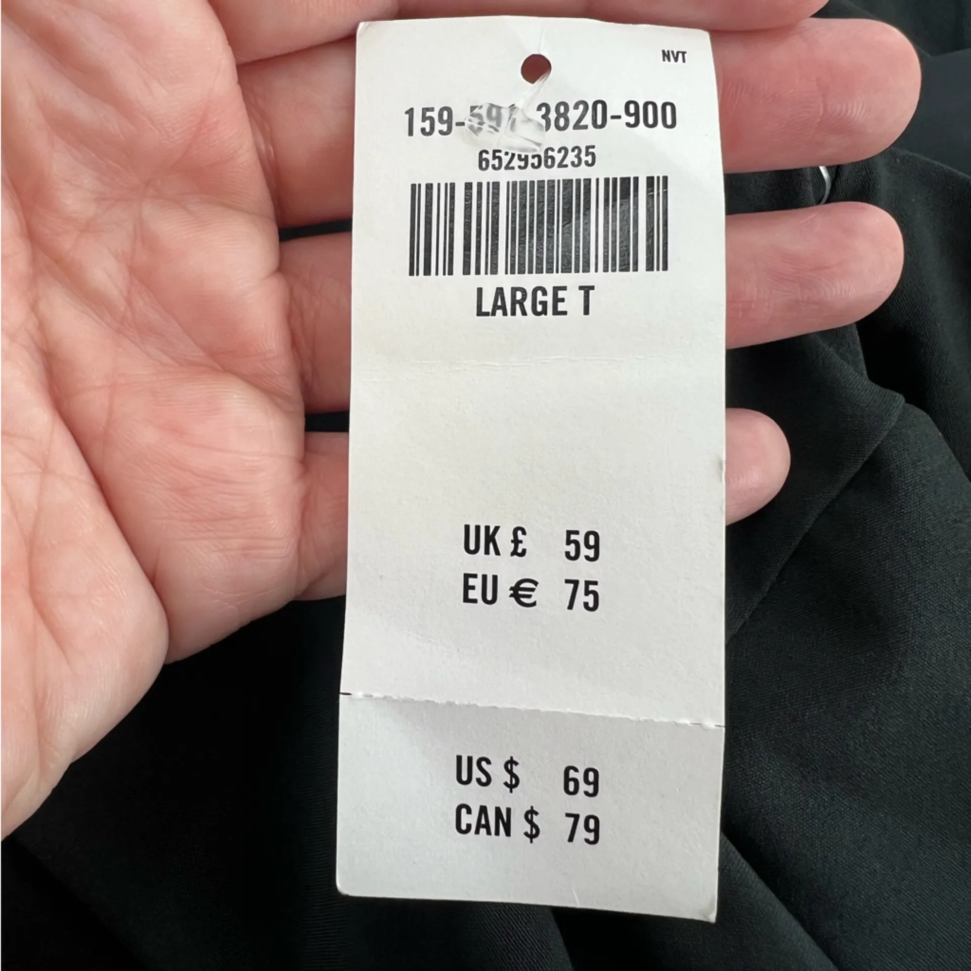 NWT Abercrombie & Fitch athletic dress tennis sz L tall black - Image 6