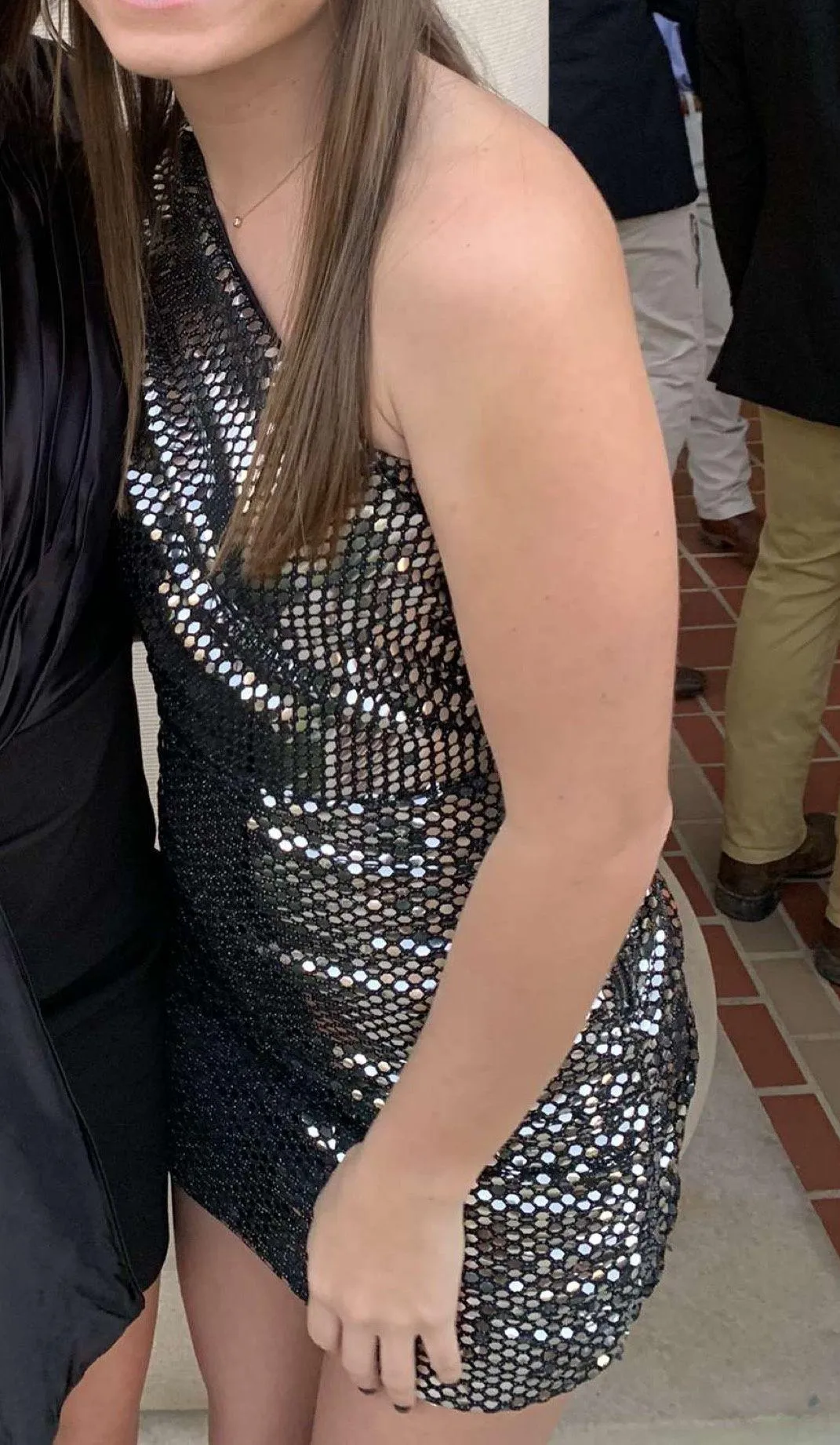 DO+BE Silver Sequin Dress - Image 2