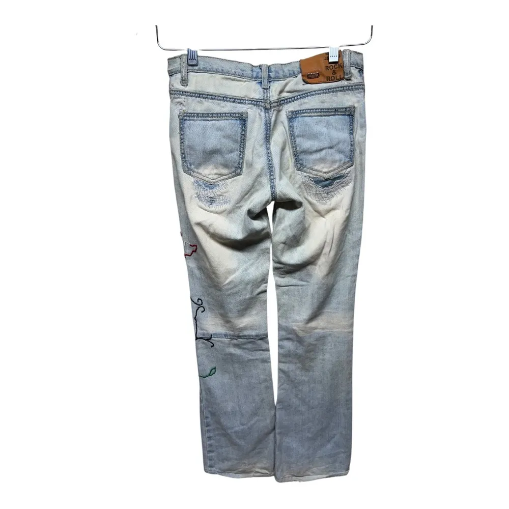 Vtg Y2K Dollhouse Cotton Low Rise Beaded Jeans - Image 5