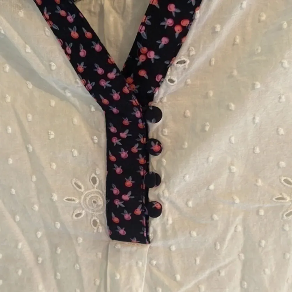 𝅺MATILDA Jane White Floral Top - Image 8