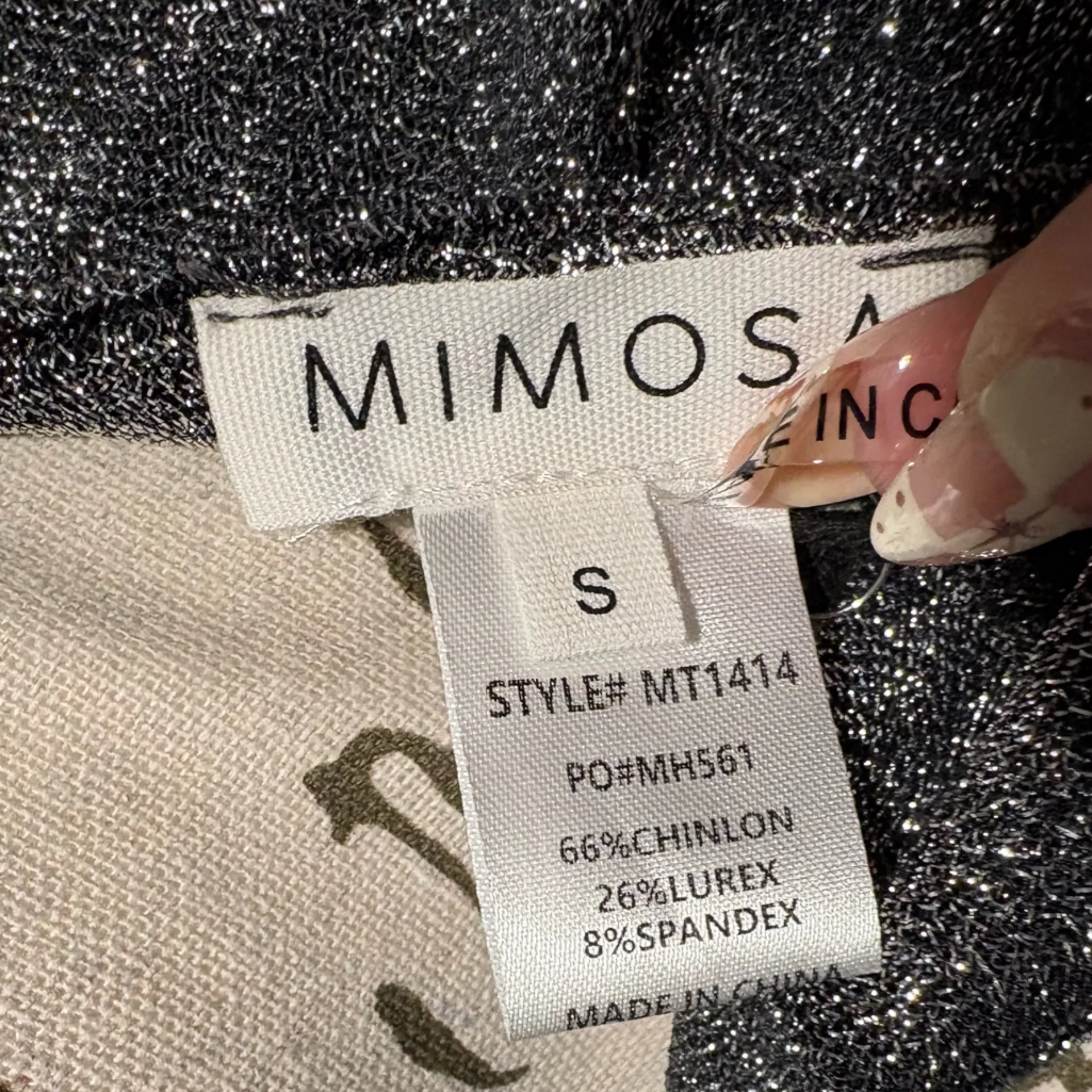 Elegant Black Glitter Blouse - Image 3