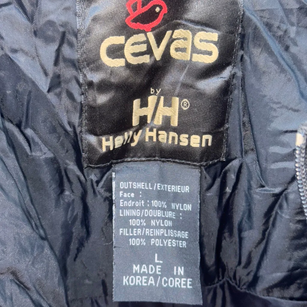 Vintage CEVAS By Helly Hansen Ski Bib & Snow Bib Overalls Winter Wear L Black - Image 3