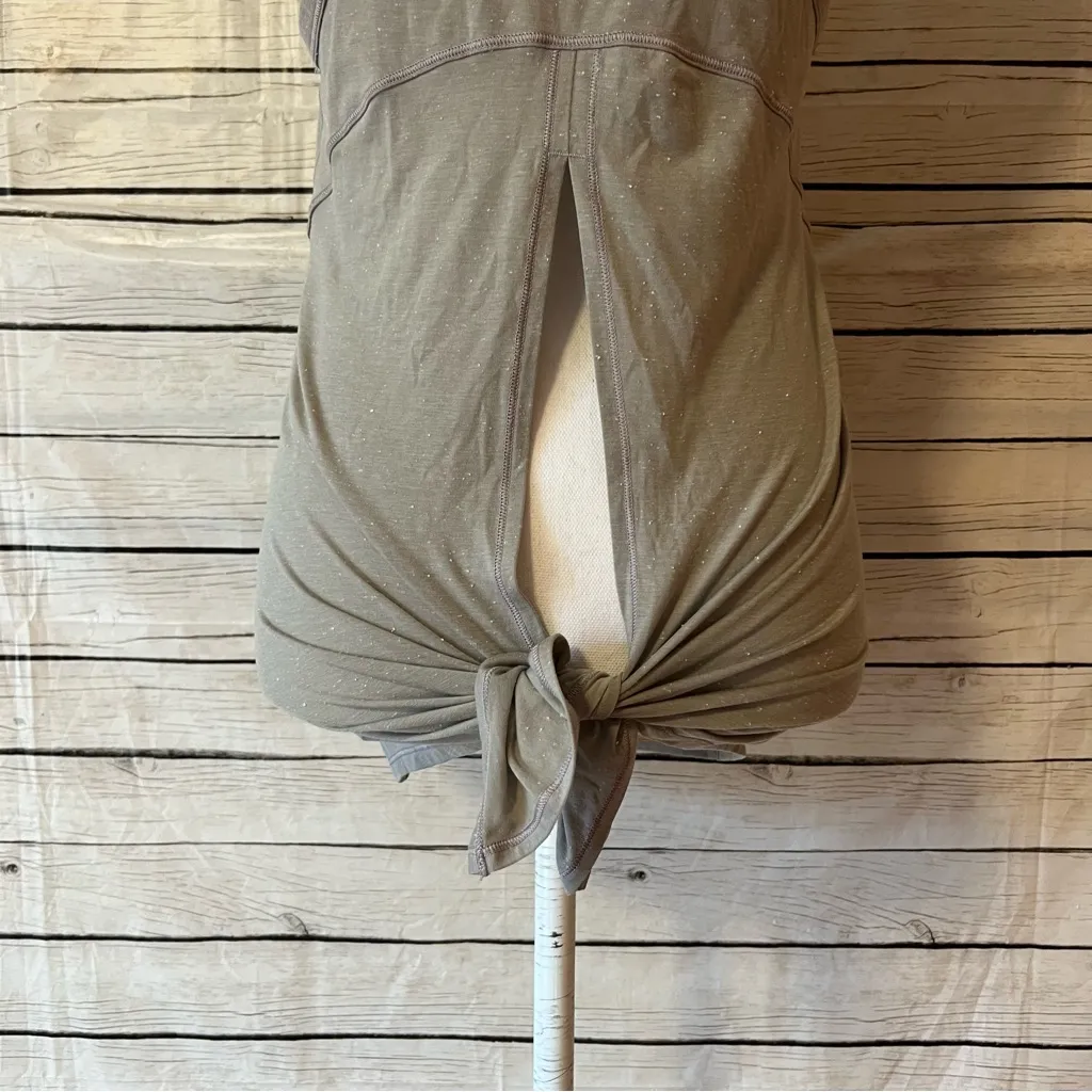 Lululemon Goal Up Split Back Tie Tank Top Dark Chrome White 4 - Image 11