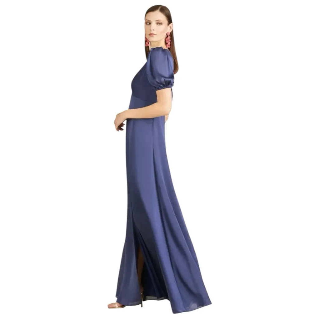 NWT Sachin & Babi Alli Gown Deep Cobalt Size 4  S221B07-409 - Image 3