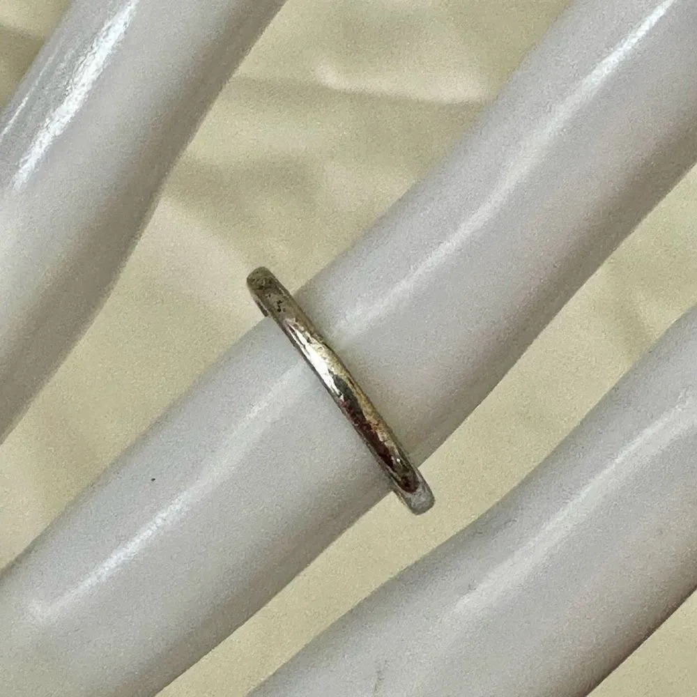 Black square silver tone ring - Image 10