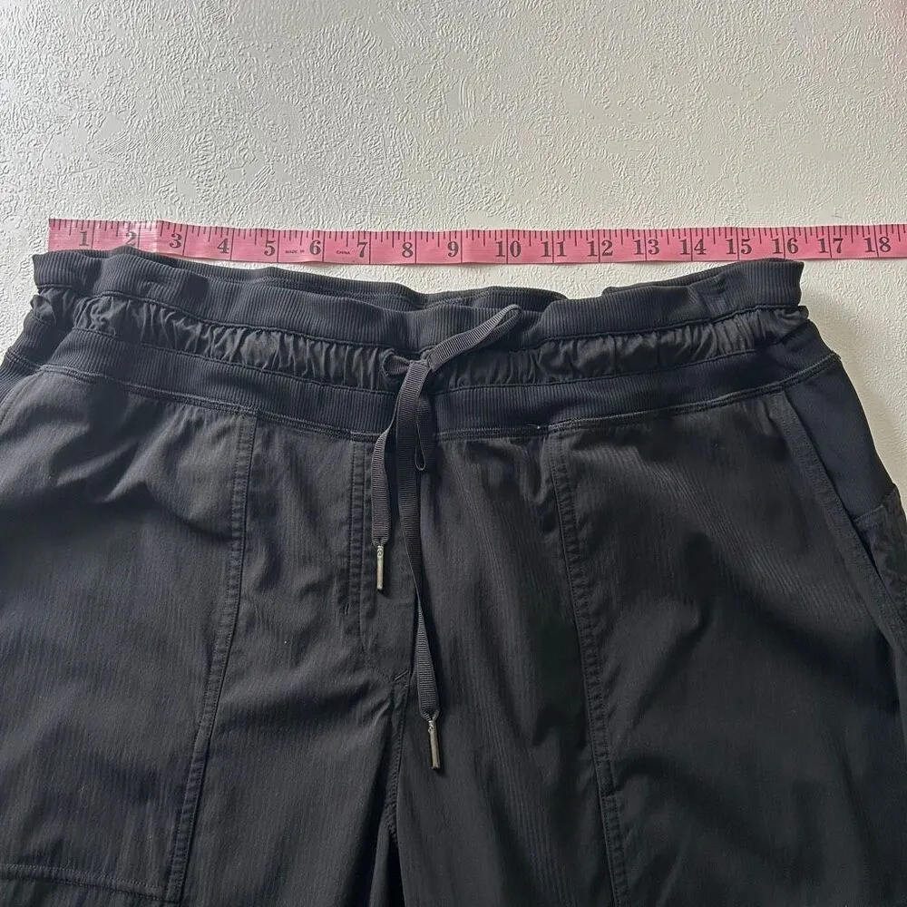 Lululemon Dance Studio Crop Pants Black | Size 14 | Drawstring Waist Lightweight - Image 5