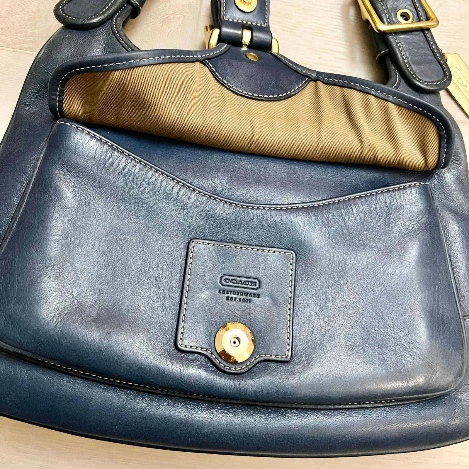 Coach Legacy Saddle Bag in Blue | Style 9340 - Image 4