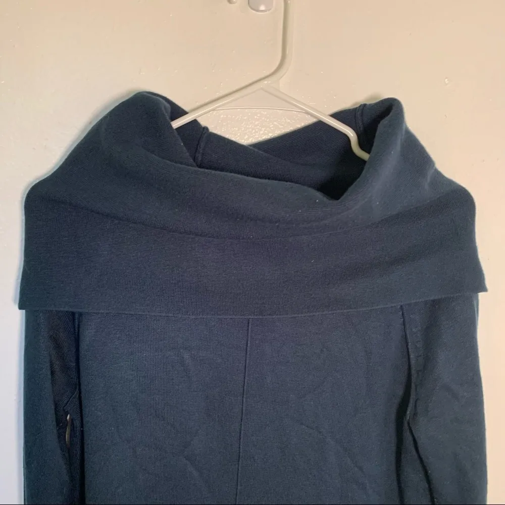 Vince Camuto Cowl Neck Sweater Dress Hunter Green - Image 9