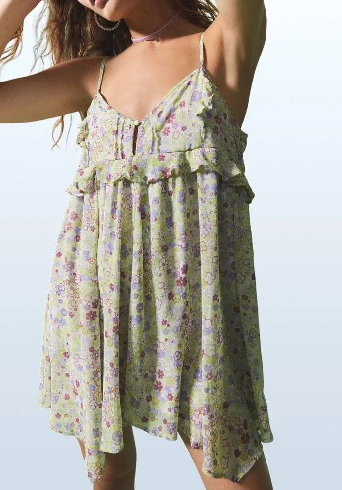 SOLD OUT, NWT  Chiffon Floral Romper, XS - Image 5