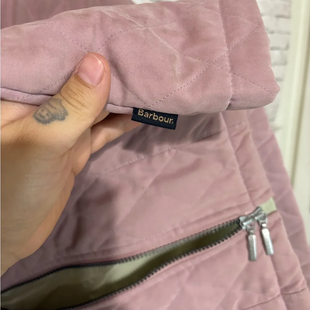 Barbour Dusty Pink Quilted Vest - Image 5