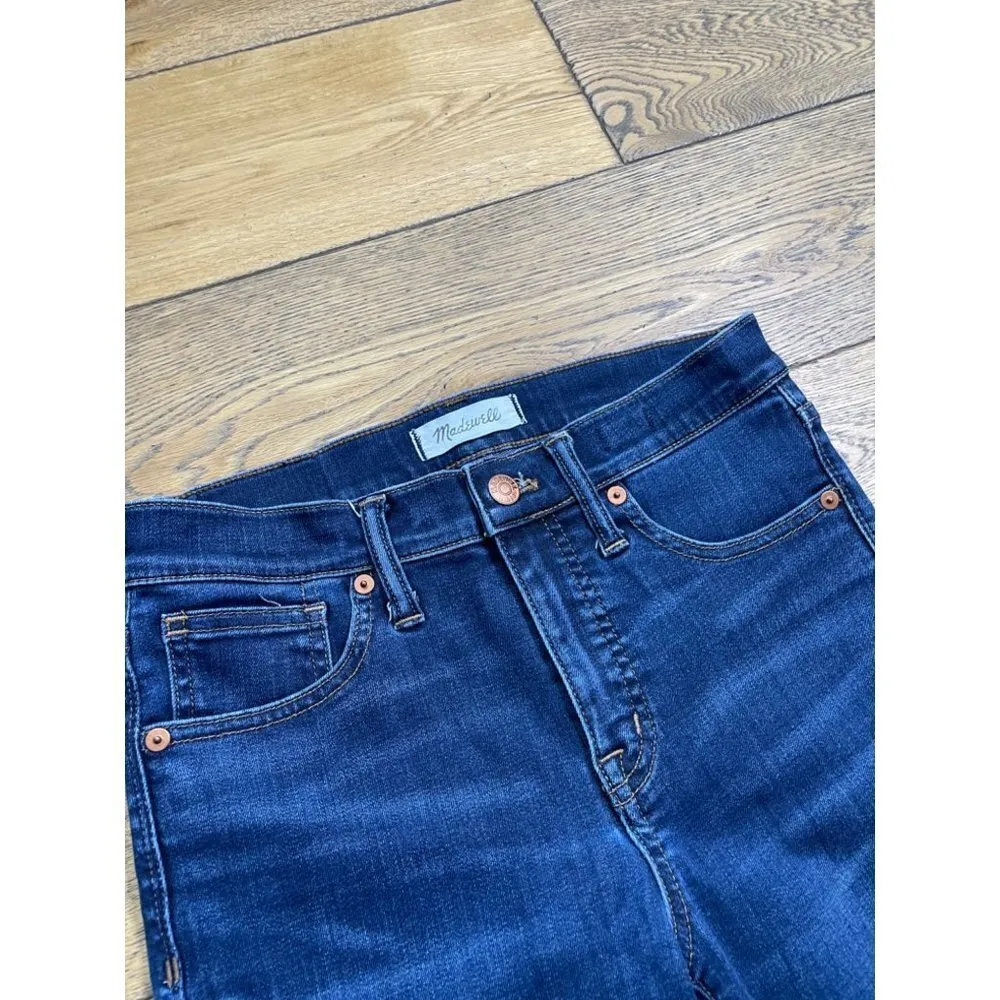 Madewell 9" High Rise Skinny Jeans Larkspur Womens Size 26 - Image 7