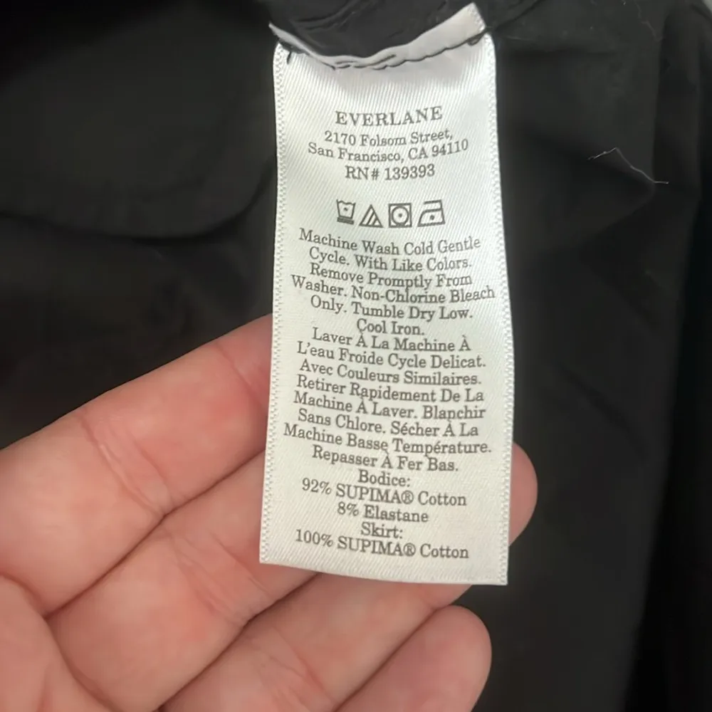 Everlane High Neck Cotton Dress Size Small - Image 6