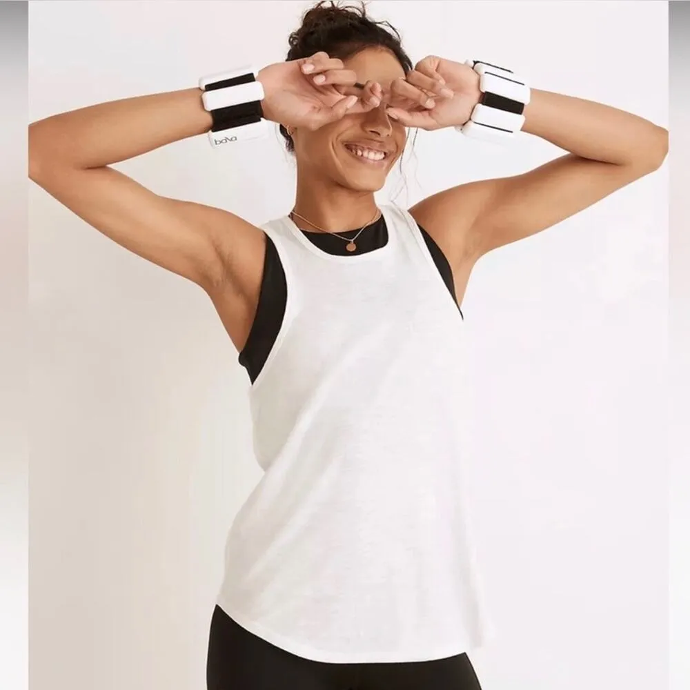 NWT MADEWELL MWL Long Racerback White Cotton Tank Women’s Size M - Image 11