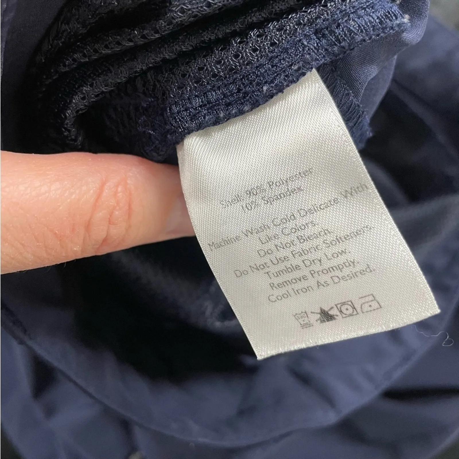 Eddie Bauer Navy Blue Wide Leg Cropped Hiking Outdoor Pants Womens 10 Gorpcore - Image 9