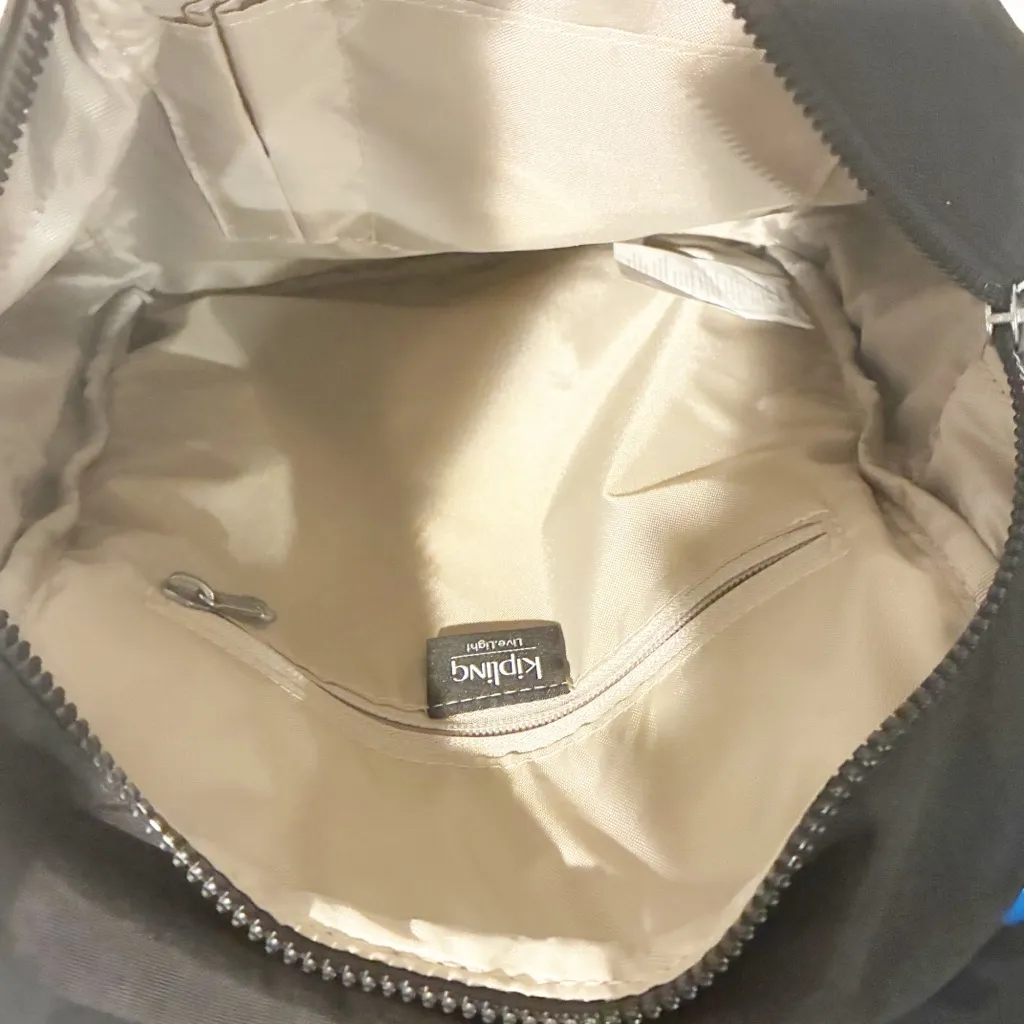 Kipling Ferris Backpack Black TONAL Bag Nylon Travel Monkey Keychain - Image 3