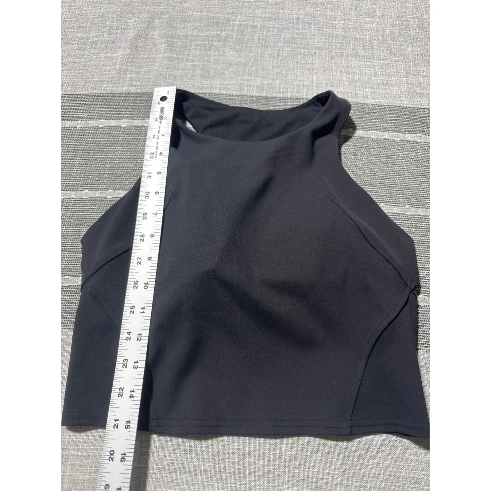 Lululemon Align High Neck Crop Tank Top Black Size 8 - Image 2