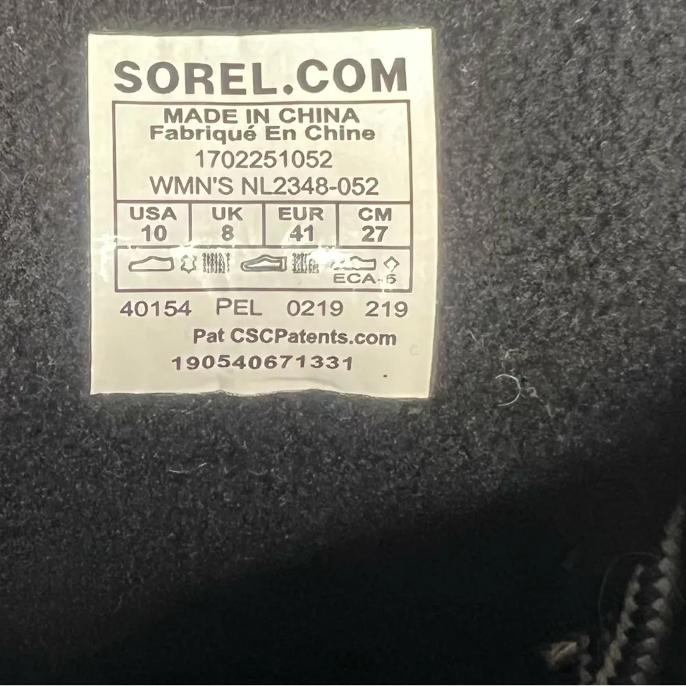 Sorel Slimpack II Lace Up Lined Women's Winter Boot Grey Size 10 - Image 7