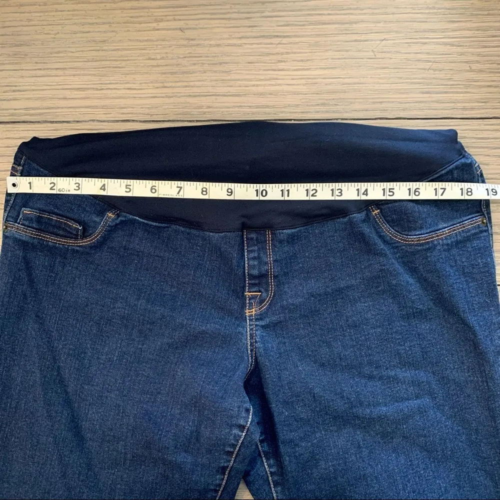 Liz Lange Maternity Dark Wash Jeggings L - Image 6