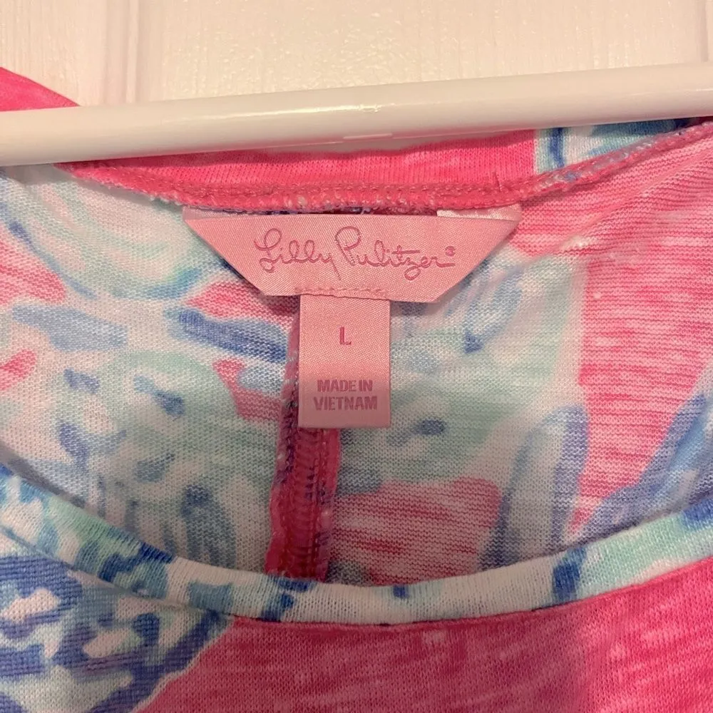 Lilly Pulitzer Linen Shirt. Size Large - Image 3