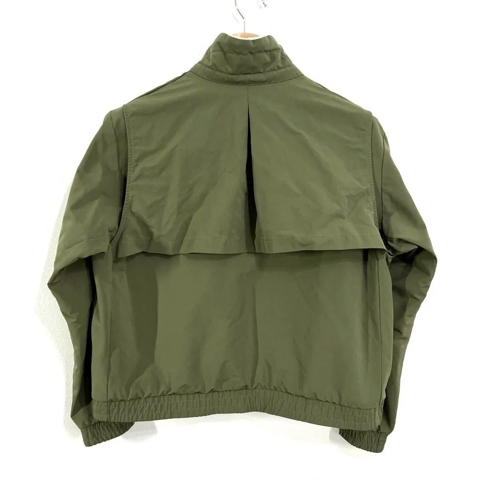 Nike Shield Bomber Jacket Womens XL Standard Fit Olive Green CK5858 222 Outdoors - Image 3