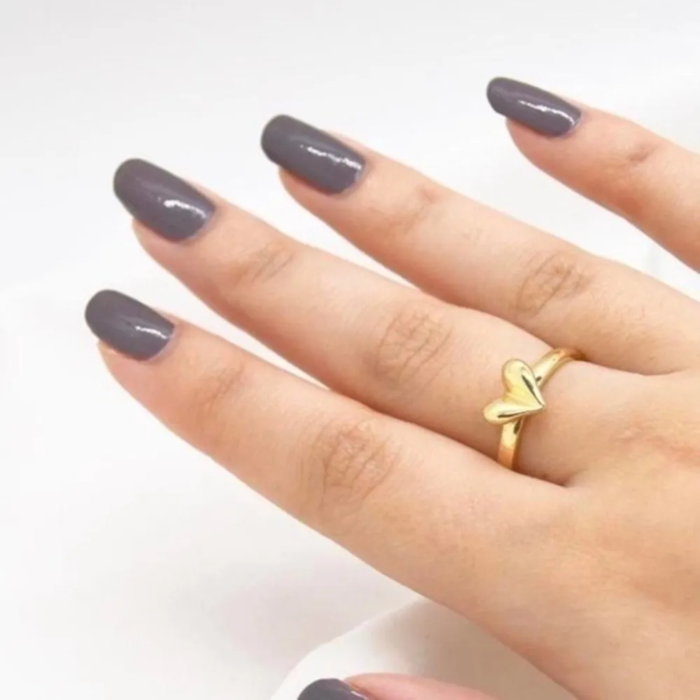 Matching Couples Heart Ring Gold - Image 4