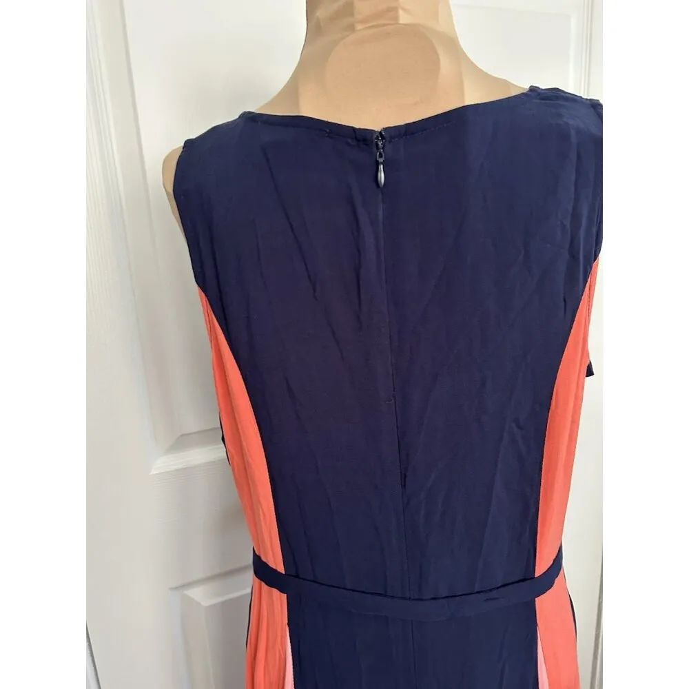 Jessica London Navy Sunset Color Block Tank Maxi Dress Size 14W - Image 5