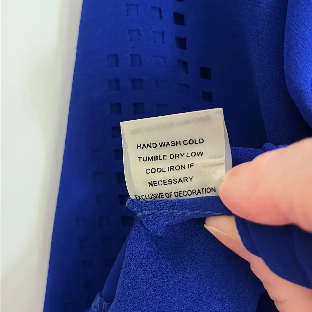 Sugarlips Vibrant Royal Blue Flowy Top - Image 11