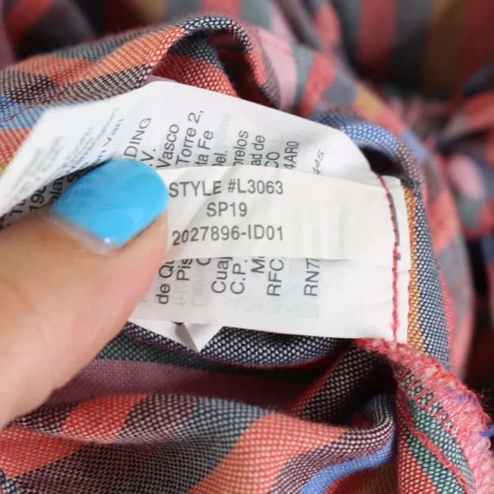 Madewell Tie-Front Cami Top in Rainbow Stripe 8P‎ - Image 9