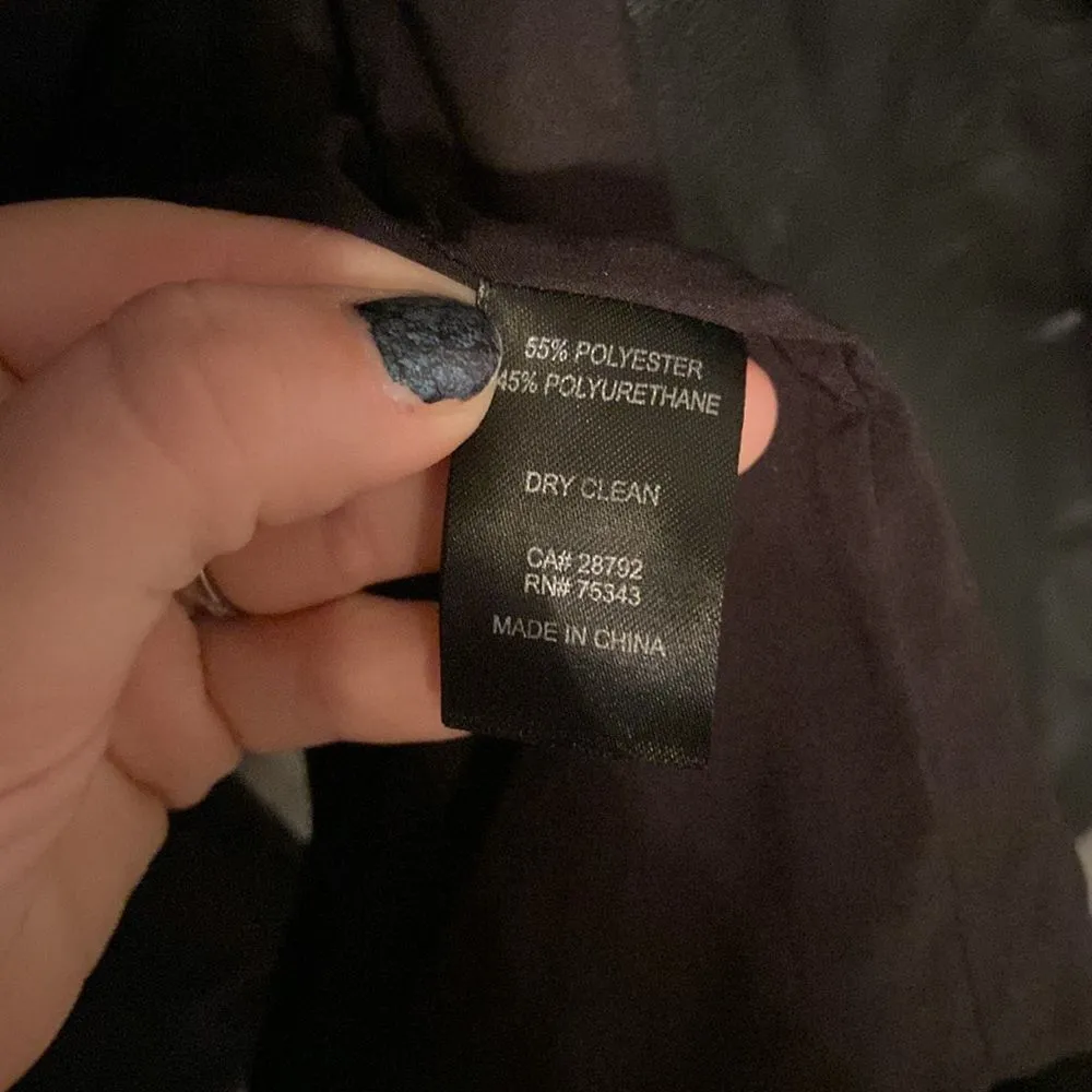 Joie black vegan leather blazer size small‎ - Image 10