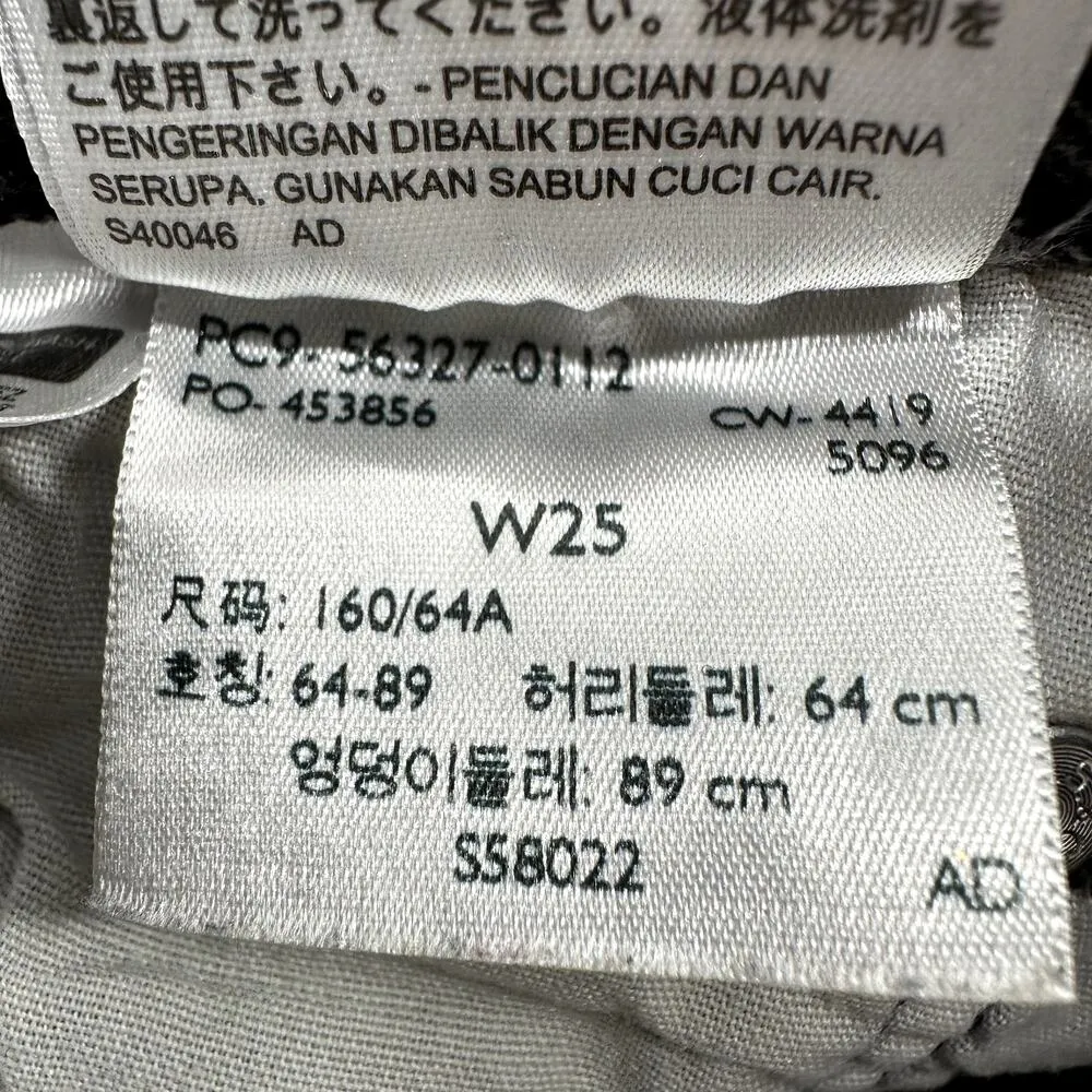 Levi's 501 Original Jean Shorts Cut Off Button Fly Denim Frayed Black 25 - Image 5