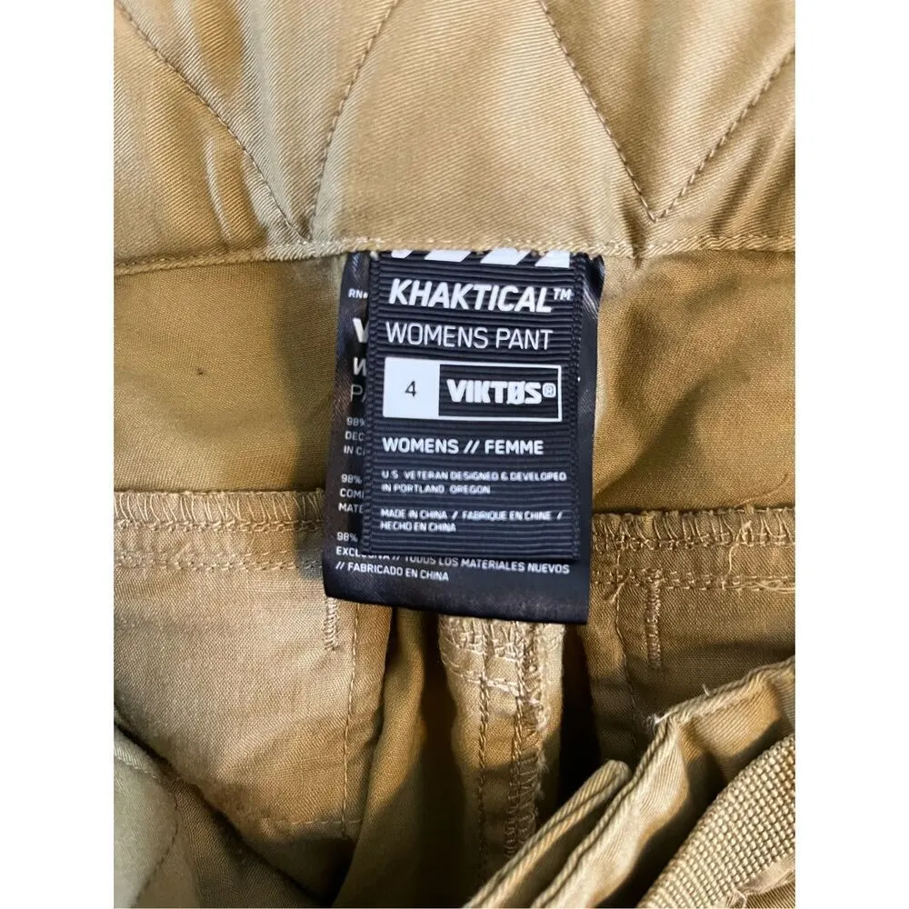 Viktos Khaktical Women’s Utility Outdoor Work Pants‎ Size 4 Tan - Image 2
