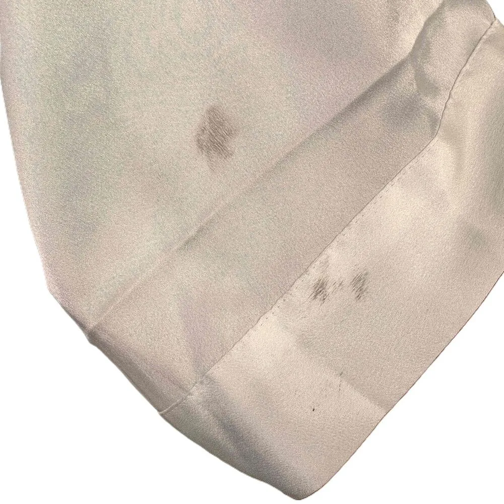 Victoria's Secret Bridal Rhinestone Bride White Long Sleeve Silky Robe Size M/L - Image 6