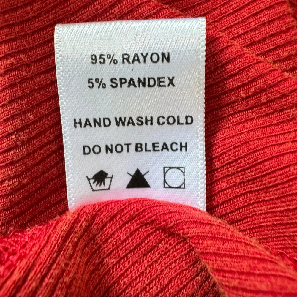 NEW White Birch Rust Orange Asymmetric Tunic with Shoulder Cutout Size 3XL - Image 13