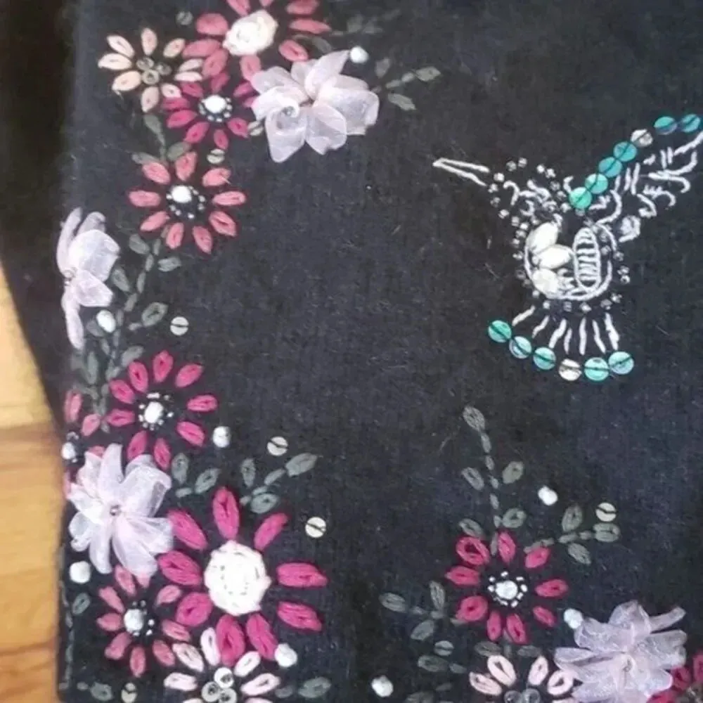 Preston & York Button Down‎ Rabbit Hair Wool Cardigan Size XL - Image 5